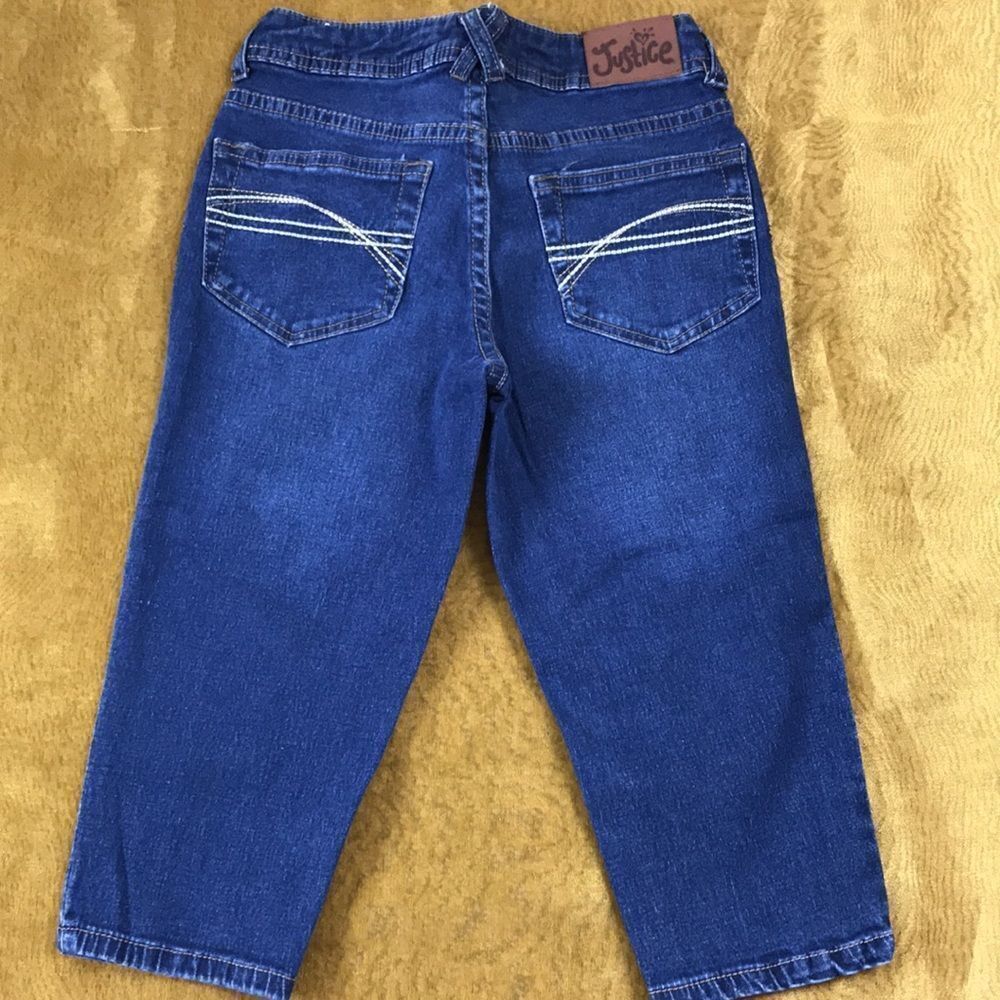 CROPPED JUSTICE JEANS SIZE 8R